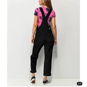 Empyre Suzie Black Corduroy Overalls - Large